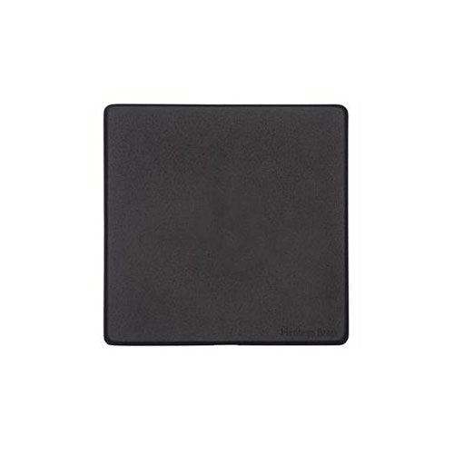 Vintage Range Matt Black Switches & Sockets, XBK - Single Blank Plate by Heritage Brass By M-Marcus