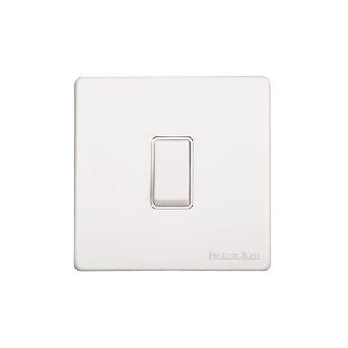 Vintage Range-Gloss White-1 Gang Intermediate Rocker Switch (10 Amp)