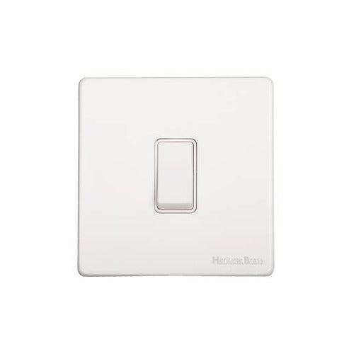 Vintage Range Gloss White Switches & Sockets, XGL - 20A Double Pole Switch by Heritage Brass By M-Marcus