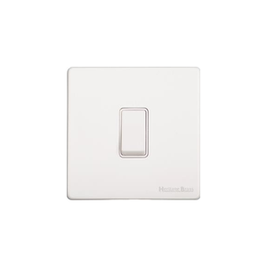 Vintage Range Gloss White Switches & Sockets, XGL - 20A Double Pole Switch by Heritage Brass By M-Marcus