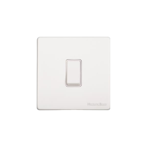 Vintage Range Gloss White Switches & Sockets, XGL - 20A Double Pole Switch by Heritage Brass By M-Marcus