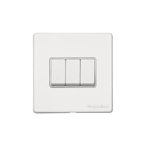 Vintage Range Gloss White Switches & Sockets, XGL - 1 Gang Isolated TV Coaxial Socket by Heritage Brass By M-Marcus