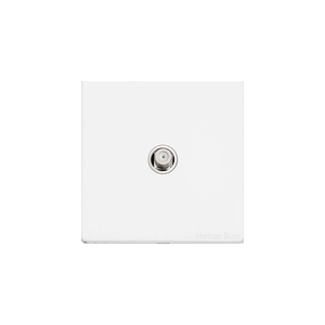 Vintage Range Gloss White Switches & Sockets, XGL - 1 Gang Satellite Socket by Heritage Brass By M-Marcus