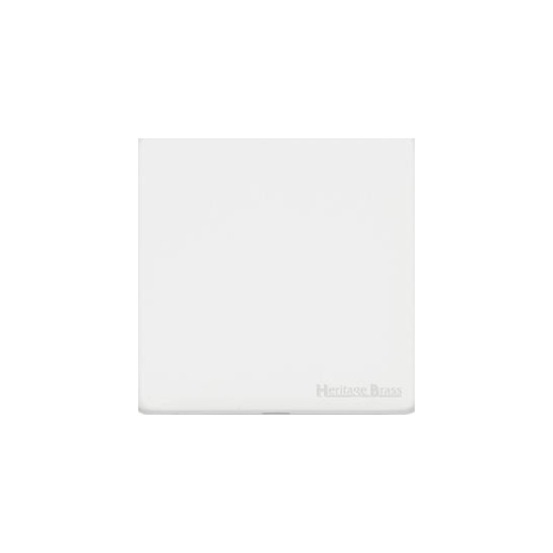 Vintage Range Gloss White Switches & Sockets, XGL - Single Blank Plate by Heritage Brass By M-Marcus