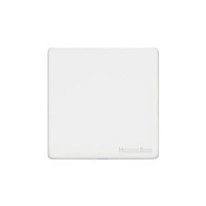 Vintage Range Gloss White Switches & Sockets, XGL - Single Blank Plate by Heritage Brass By M-Marcus