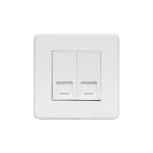 Vintage Range-Gloss White-2 Gang CAT6