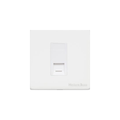 Vintage Range Gloss White Switches & Sockets, XGL - 1 Gang RJ11 by Heritage Brass By M-Marcus