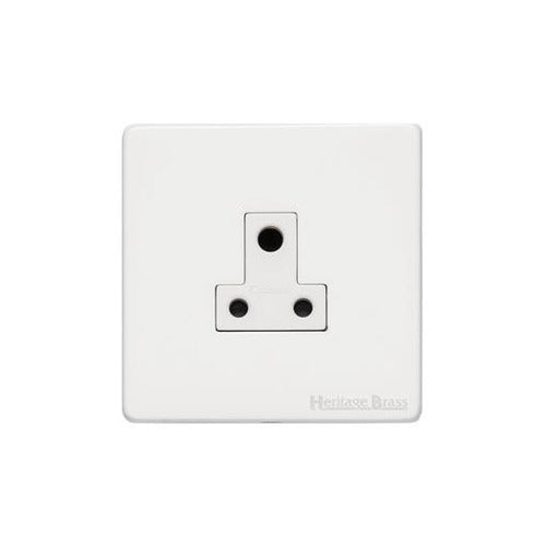 Vintage Range Gloss White Switches & Sockets, XGL - 5 Amp 3 Round Pin Socket by Heritage Brass By M-Marcus