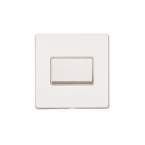 Vintage Range Gloss White Switches & Sockets, XGL - 6A Triple Pole Fan Isolator Switch by Heritage Brass By M-Marcus