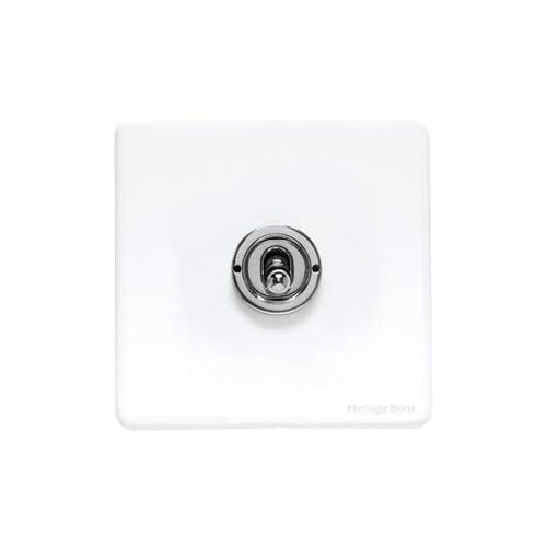 Vintage Range-Gloss White-1 Gang Toggle Switch