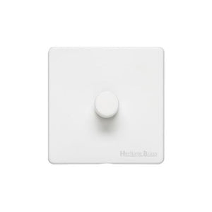 Vintage Range Gloss White Switches & Sockets, XGL - 1G Multi Location Primary Dimmer by Heritage Brass By M-Marcus