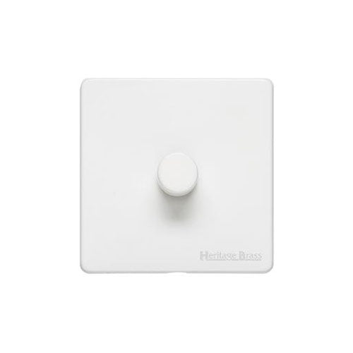 Vintage Range Gloss White Switches & Sockets, XGL - 1G Multi Location Secondary Dimmer by Heritage Brass By M-Marcus