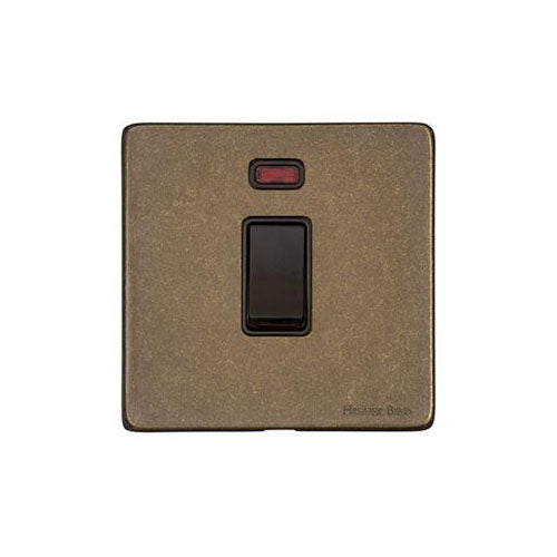 Vintage Range-Rustic Brass-20A DP SWITCH with Neon