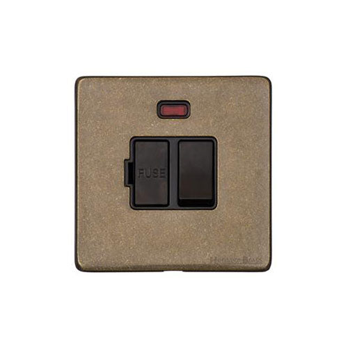 Vintage Range-Rustic Brass-Switched Spur with Neon (13 Amp)