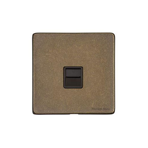 Vintage Range-Rustic Brass-1 Gang Secondary Line Socket