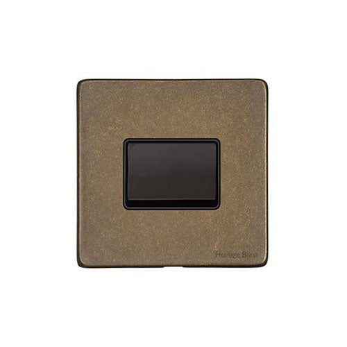 Vintage Range-Rustic Brass-6A Triple Pole Fan Isolator Switch