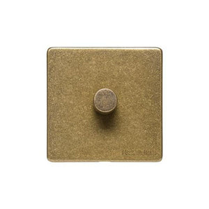 Vintage Range Rustic Brass Switches & Sockets, XRB - 1G Multi Location Secondary Dimmer by Heritage Brass By M-Marcus
