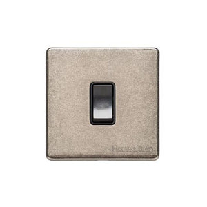 Vintage Range Rustic Nickel Switches & Sockets, XRN - 20A Double Pole Switch by Heritage Brass By M-Marcus