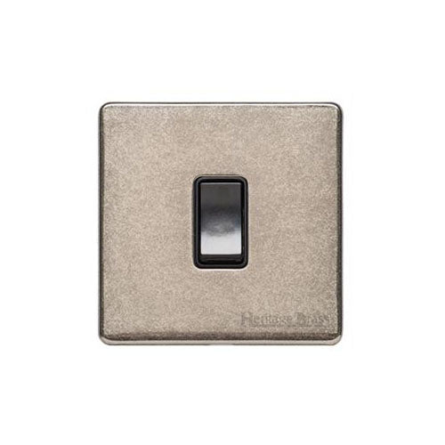 Vintage Range Rustic Nickel Switches & Sockets, XRN - 20A Double Pole Switch by Heritage Brass By M-Marcus