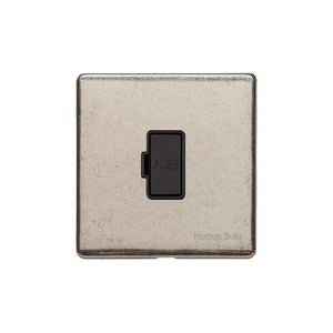 Vintage Range Rustic Nickel Switches & Sockets, XRN - Unswitched Spur (13 Amp) by Heritage Brass By M-Marcus