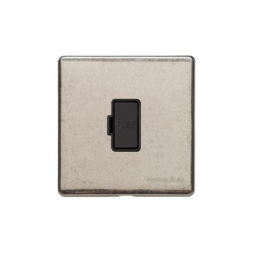 Vintage Range Rustic Nickel Switches & Sockets, XRN - Unswitched Spur (13 Amp) by Heritage Brass By M-Marcus