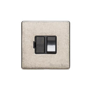 Vintage Range Rustic Nickel Switches & Sockets, XRN - Switched Spur (13 Amp) by Heritage Brass By M-Marcus