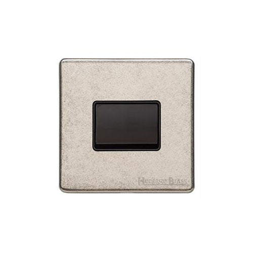 Vintage Range Rustic Nickel Switches & Sockets, XRN - 6A Triple Pole Fan Isolator Switch by Heritage Brass By M-Marcus