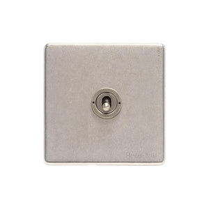 Vintage Range Rustic Nickel Switches & Sockets, XRN - 1 Gang Toggle Switch by Heritage Brass By M-Marcus