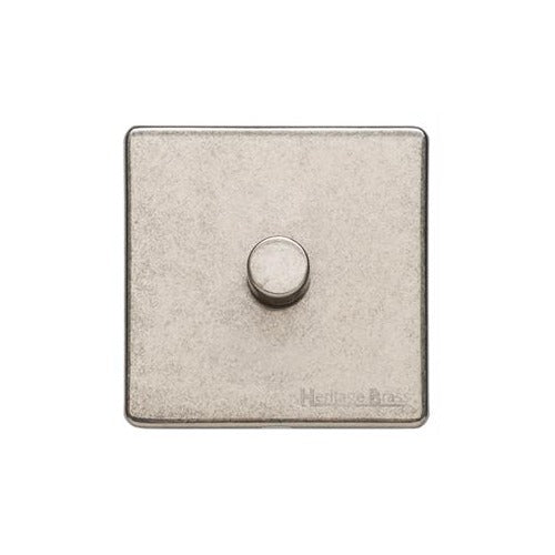 Vintage Range Rustic Nickel Switches & Sockets, XRN - 1G Multi Location Secondary Dimmer by Heritage Brass By M-Marcus