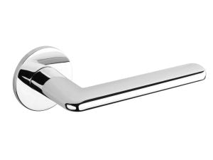 Tupai Exclusivo 5S Line Tavira Lever Door Handle on 5mm Slimline Round Rose by Atlantic Hardware