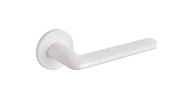 Tupai Exclusivo 5S Line Tavira Lever Door Handle on 5mm Slimline Round Rose by Atlantic Hardware