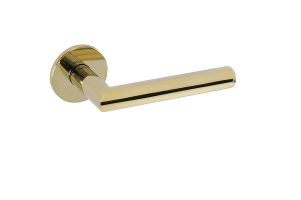 Tupai Exclusivo 5S Line Covela Lever Door Handle on 5mm Slimline Round Rose by Atlantic Hardware