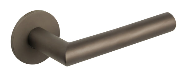 Tupai Exclusivo 5S Line Covela Lever Door Handle on 5mm Slimline Round Rose by Atlantic Hardware