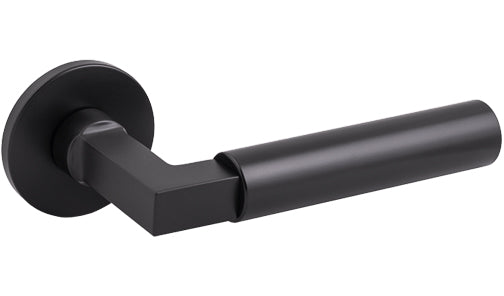 Tupai Exclusivo 5S Line Covas Lever Door Handle on 5mm Slimline Round Rose by Atlantic Hardware