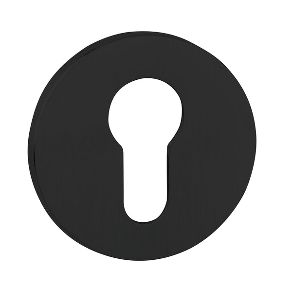 Tupai Exclusivo 5S Line Euro Escutcheons on 5mm Slimline Round Rose by Atlantic Hardware