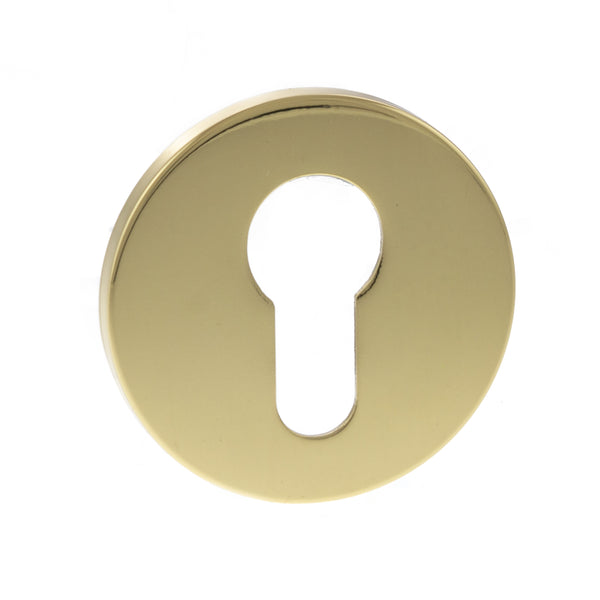 Tupai Exclusivo 5S Line Euro Escutcheons on 5mm Slimline Round Rose by Atlantic Hardware