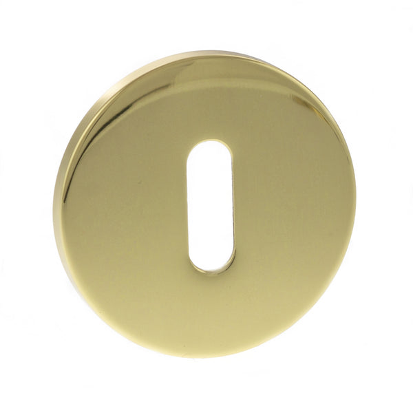 Tupai Exclusivo 5S Line Key Escutcheons on 5mm Slimline Round Rose by Atlantic Hardware