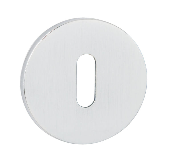 Tupai Exclusivo 5S Line Key Escutcheons on 5mm Slimline Round Rose by Atlantic Hardware