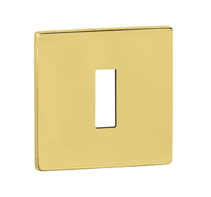 Tupai Exclusivo 5S Line Key Escutcheons on 5mm Slimline Square Rose by Atlantic Hardware