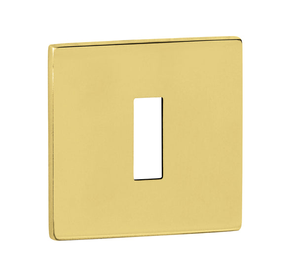 Tupai Exclusivo 5S Line Key Escutcheons on 5mm Slimline Square Rose by Atlantic Hardware