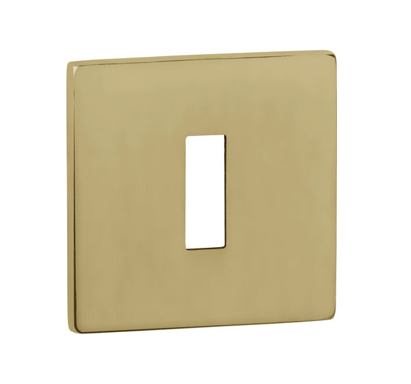 Tupai Exclusivo 5S Line Key Escutcheons on 5mm Slimline Square Rose by Atlantic Hardware