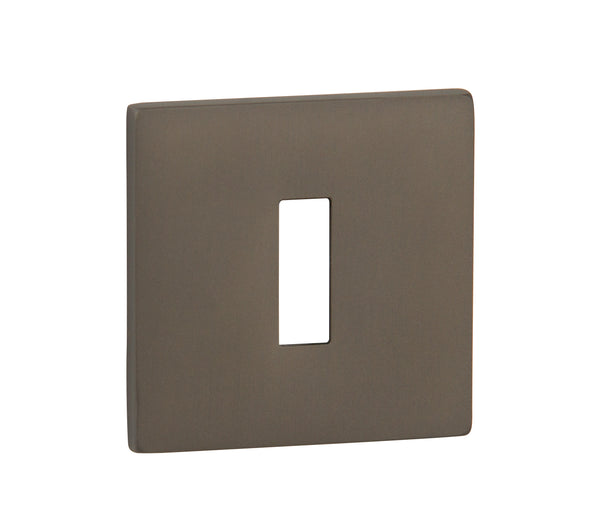 Tupai Exclusivo 5S Line Key Escutcheons on 5mm Slimline Square Rose by Atlantic Hardware