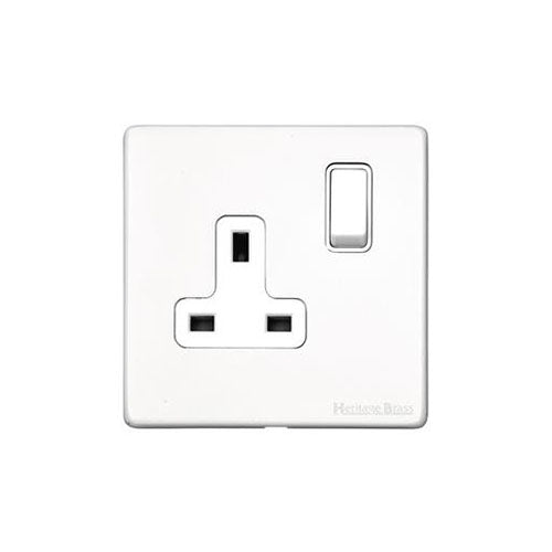 Vintage Range-Matt White-Single Socket (13 Amp)
