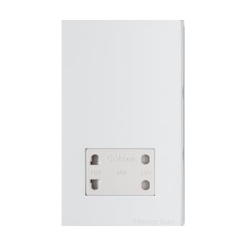 Vintage Range Matt White Switches & Sockets, XWH - Shaver Socket Output Voltage 110/240V by Heritage Brass By M-Marcus