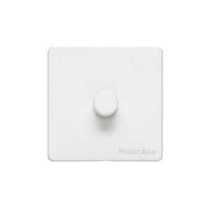 Vintage Range Matt White Switches & Sockets, XWH - 1G Multi Location Secondary Dimmer by Heritage Brass By M-Marcus