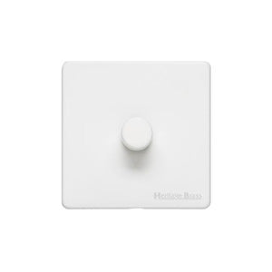 Vintage Range Matt White Switches & Sockets, XWH - 1G Multi Location Secondary Dimmer by Heritage Brass By M-Marcus