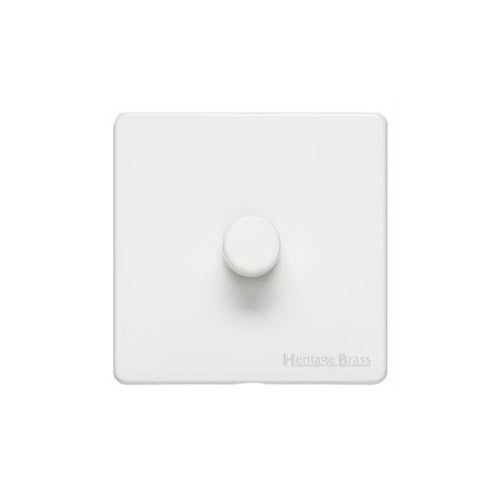 Vintage Range Matt White Switches & Sockets, XWH - 1G Multi Location Secondary Dimmer by Heritage Brass By M-Marcus