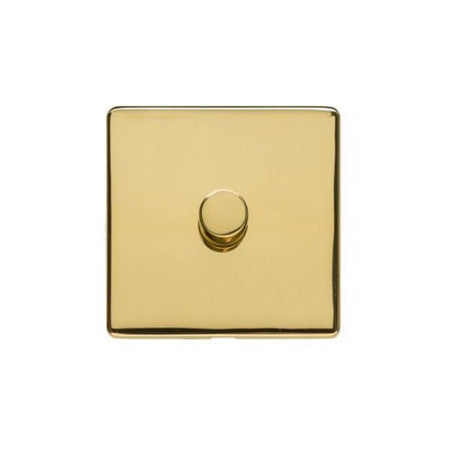 Studio Range Polished Brass Switches & Sockets, Y01 - 1G Multi Location Secondary Dimmer by Heritage Brass By M-Marcus