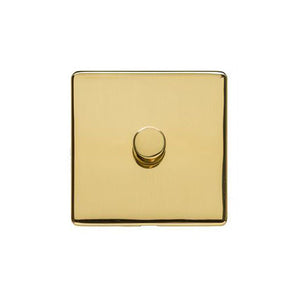 Studio Range Polished Brass Switches & Sockets, Y01 - 1G Multi Location Secondary Dimmer by Heritage Brass By M-Marcus