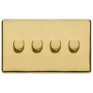Studio Range Polished Brass Switches & Sockets, Y01 - 4G Multi Location Secondary Dimmer by Heritage Brass By M-Marcus
